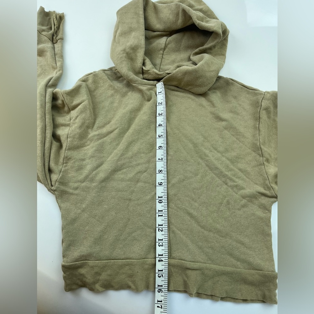 Sami Miro Vintage MINI SAFETY PIN HOODIE IN TAUPE TERRY N241-30 - Picture 7 of 7